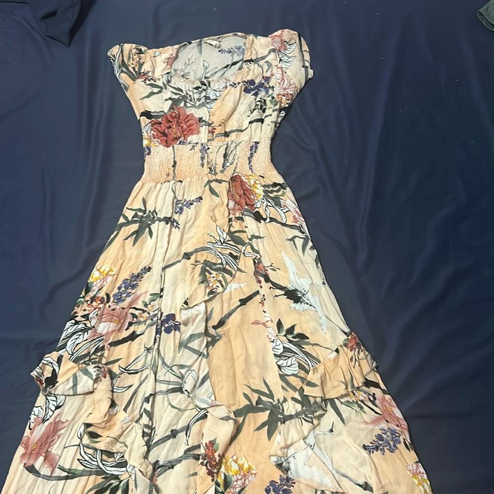 Floral Pale Pink Dress!!